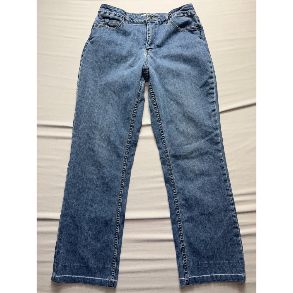 Coldwater Creek Womens Straight Leg Jeans Medium Wash Size 10 Mid Rise Denim
